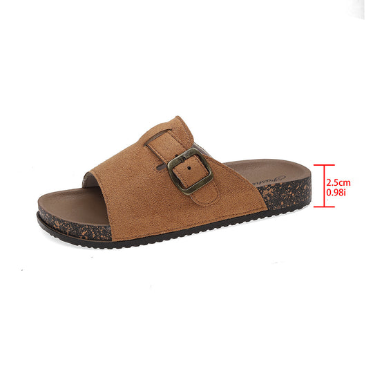Damen Stilvolle Clogs mit verstellbarem Riemen und innenliegender Polsterung EB