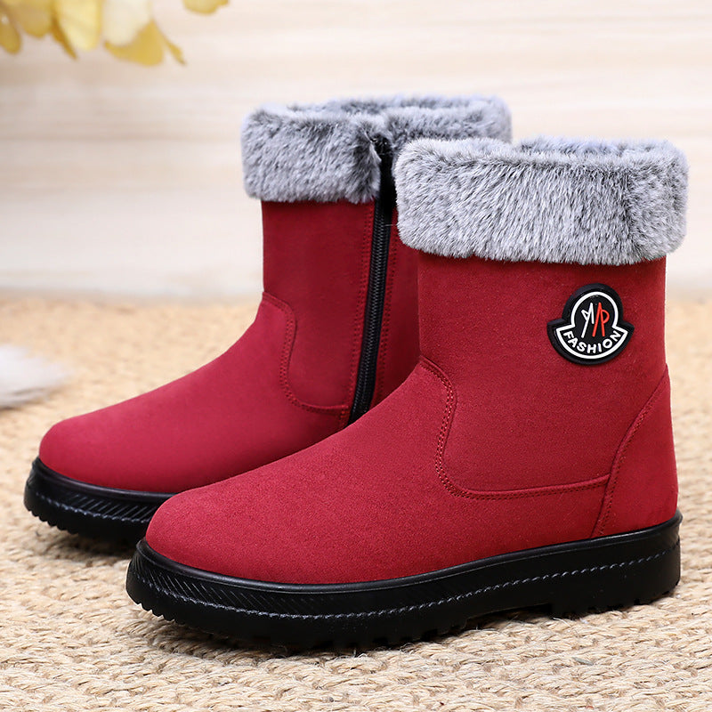 Damen Modische Winterboots mit kuscheligem Innenfutter und rutschfester Sohle EB