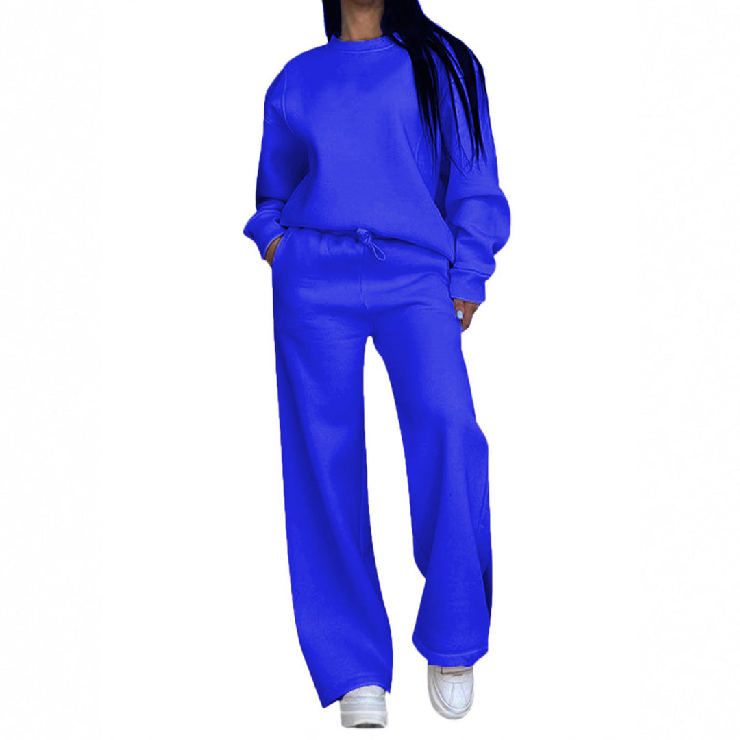 Damen nan lässiges Oversize Sweatshirt und weite Jogginghose Set EB