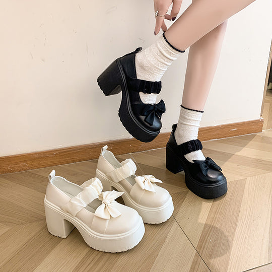 Damen elegante Blockabsatz-Sandalen mit raffiniertem Schleifen-Design EB