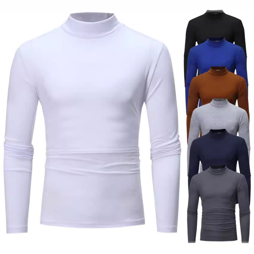 Herren Rollkragenpullover aus weichem Jersey EB