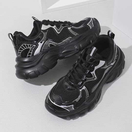 Damen Sportliche Sneakers mit atmungsaktivem Obermaterial und stoßdämpfender Sohle EB