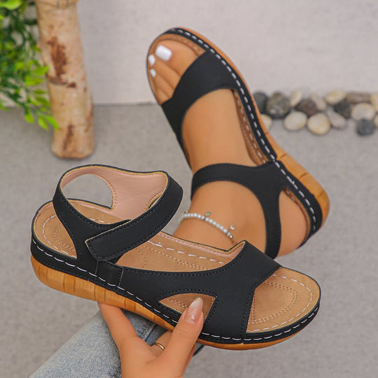 Damen Komfortable Sandalen mit atmungsaktiven Riemen EB