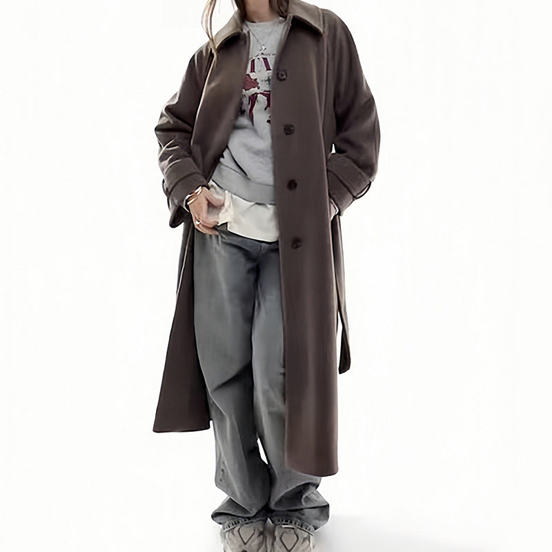 Damen Eleganter und hochwertiger Trenchcoat EB