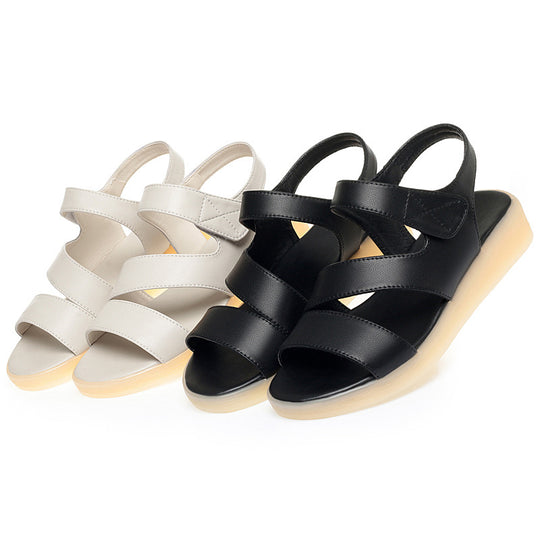 Damen Komfortable Sandalen mit verstellbarem Fesselriemen und dämpfender Sohle EB