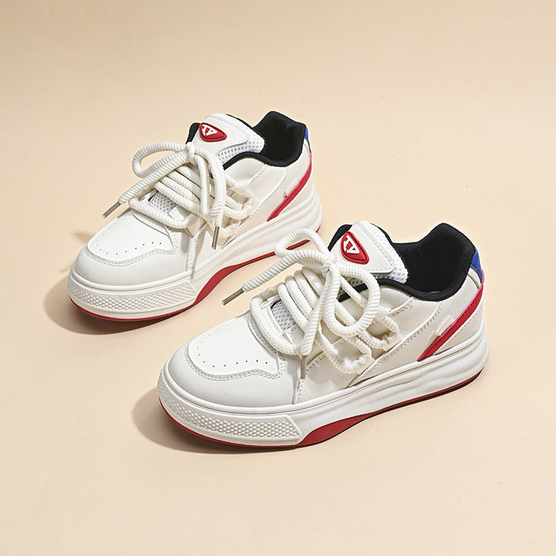 Damen Sportliche Sneakers mit dicker Laufsohle und atmungsaktivem Obermaterial EB