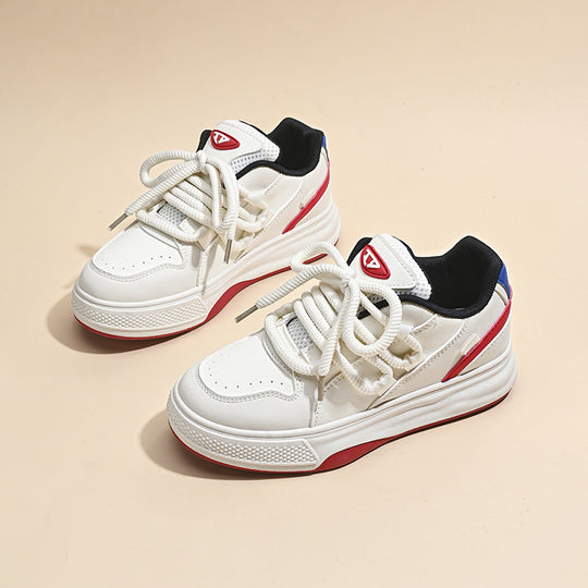 Damen Sportliche Sneakers mit dicker Laufsohle und atmungsaktivem Obermaterial EB