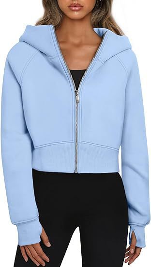 Damen cropped Kapuzenjacke EB