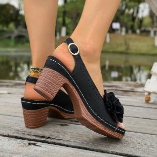 Damen Elegante und komfortable Slingback-Sandaletten EB