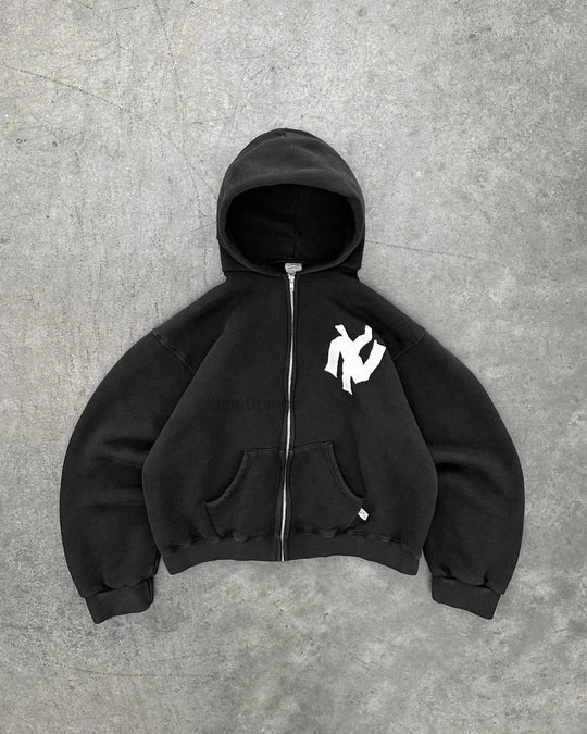 Damen lässiger Sweatshirt mit oversized Passform und großen Kapuze EB