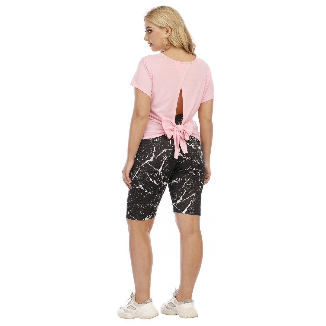 Damen lässiges T-Shirt mit bequemen Schnitt und atmungsaktiver Baumwolle EB