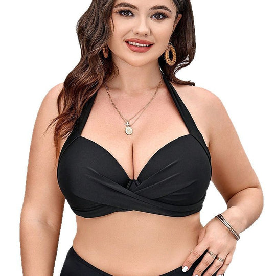 Damen Bikinioberteil mit eleganter Kreuzung und stützendem Schnitt EB