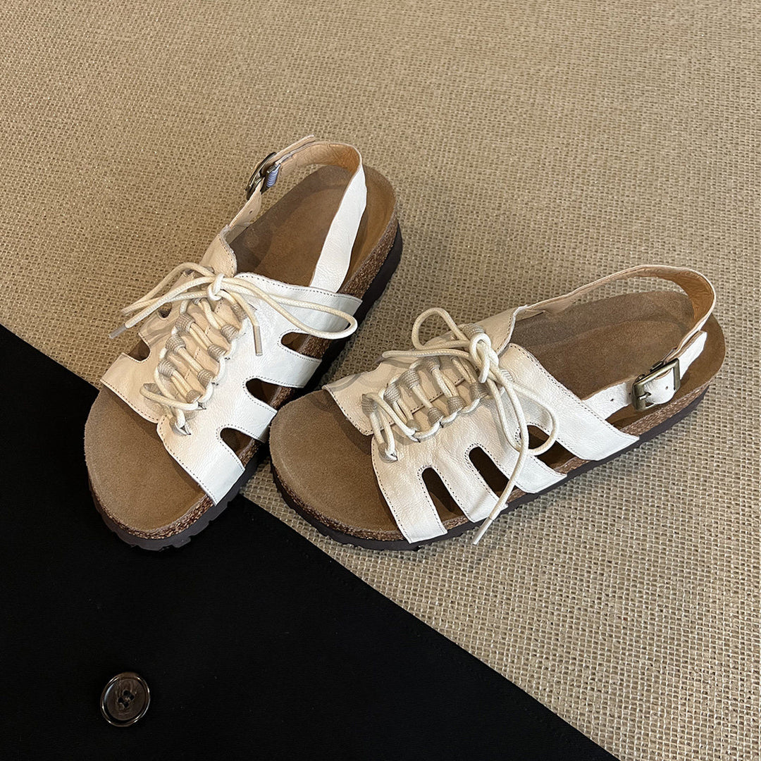 Damen Sandalen mit robustem Schnürsystem und anatomischer Fußbettgestaltung EB