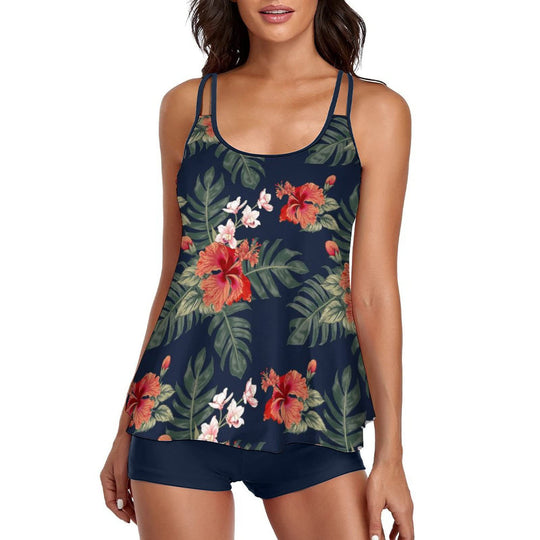 Damen sommerliches Tankini-Oberteil mit sportlichem Schnitt EB