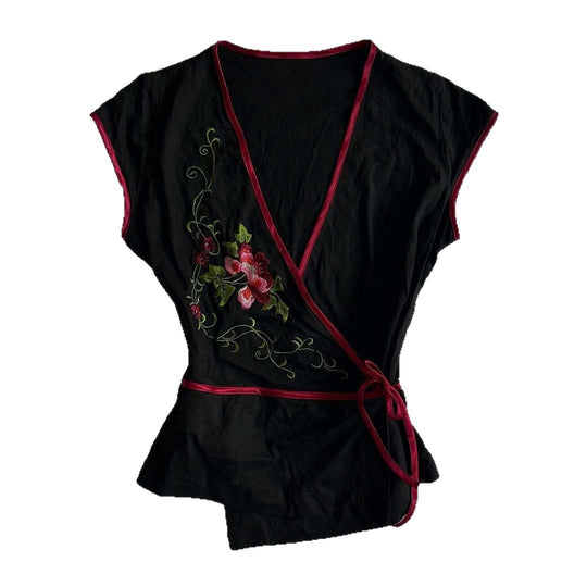 Damen Blusenkleid mit floralen Stickereien EB