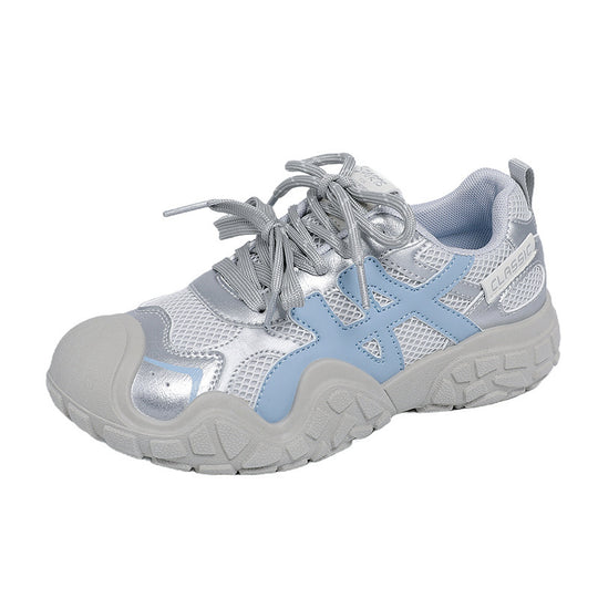 Damen sportliche Sneakers mit atmungsaktiver Mesh-Oberfläche und rutschfester Sohle EB