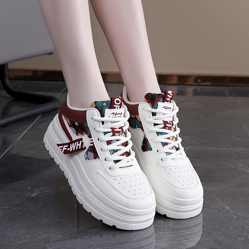 Damen modische Chunky Sneakers mit auffälligem Grafikdesign EB