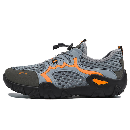 Damen Multifunktionale Mesh-Sneaker mit elastischem Schnürsystem und rutschfester Sohle EB