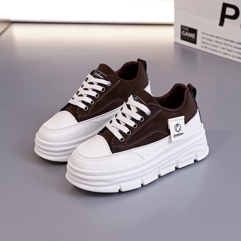 Damen Modische Chunky Sneakers mit erhöhtem Komfort und rutschfester Sohle EB