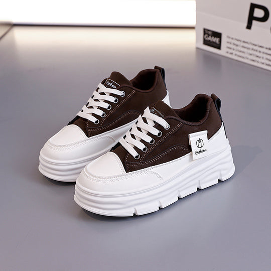 Damen Modische Chunky Sneakers mit erhöhtem Komfort und rutschfester Sohle EB
