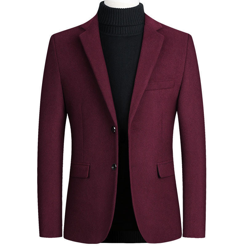 Herren eleganter Wollblazer im klassischen Schnitt mit feiner Textur EB
