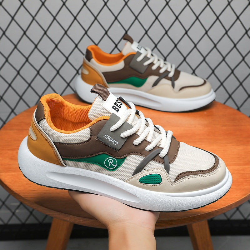 Herren Sportliche Freizeit-Sneaker mit atmungsaktiver Mesh-Oberfläche und rutschfester Sohle EB