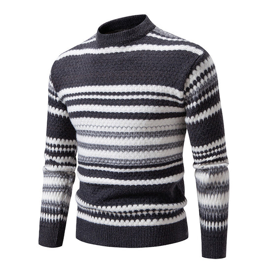 Herren Strickpullover mit strukturiertem Muster EB