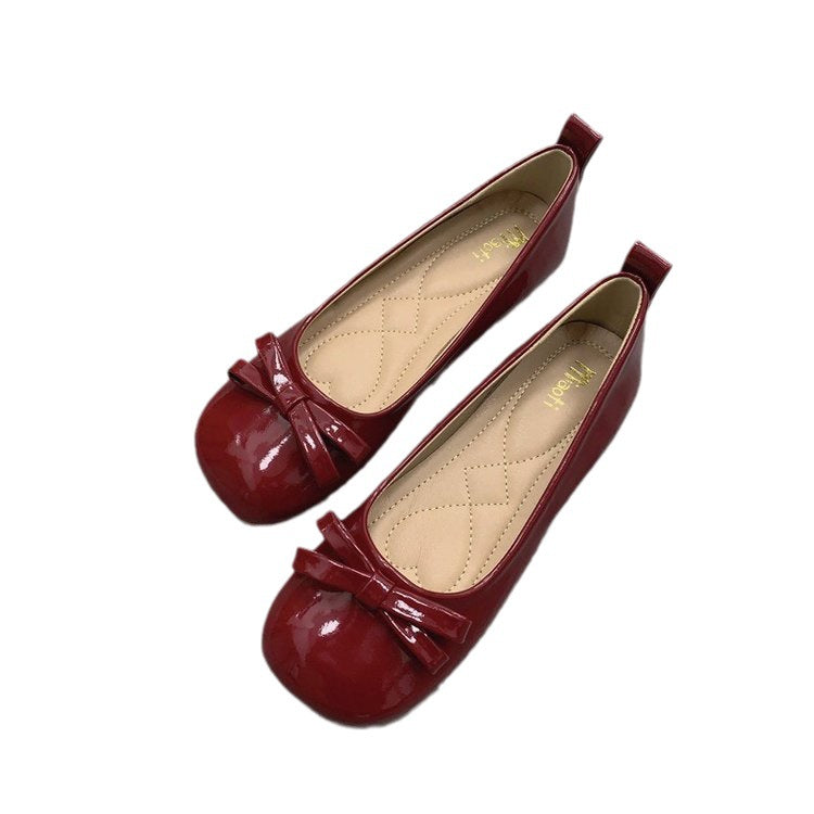 Damen Ballerinas mit süßer Schleifenapplikation und komfortablem Fußbett EB