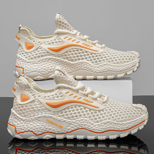 Damen Atmungsaktive Lauf-Sneaker mit rutschfester Sohle und flexibler Dämpfung EB