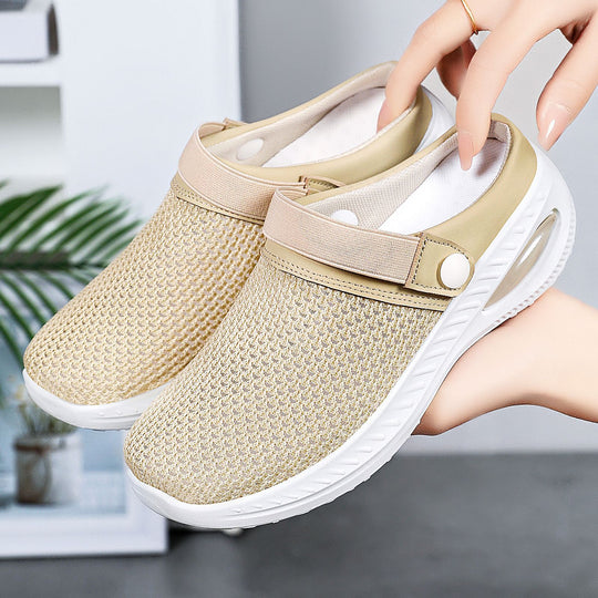 Damen Atmungsaktive Clogs mit elastischem Riemen EB