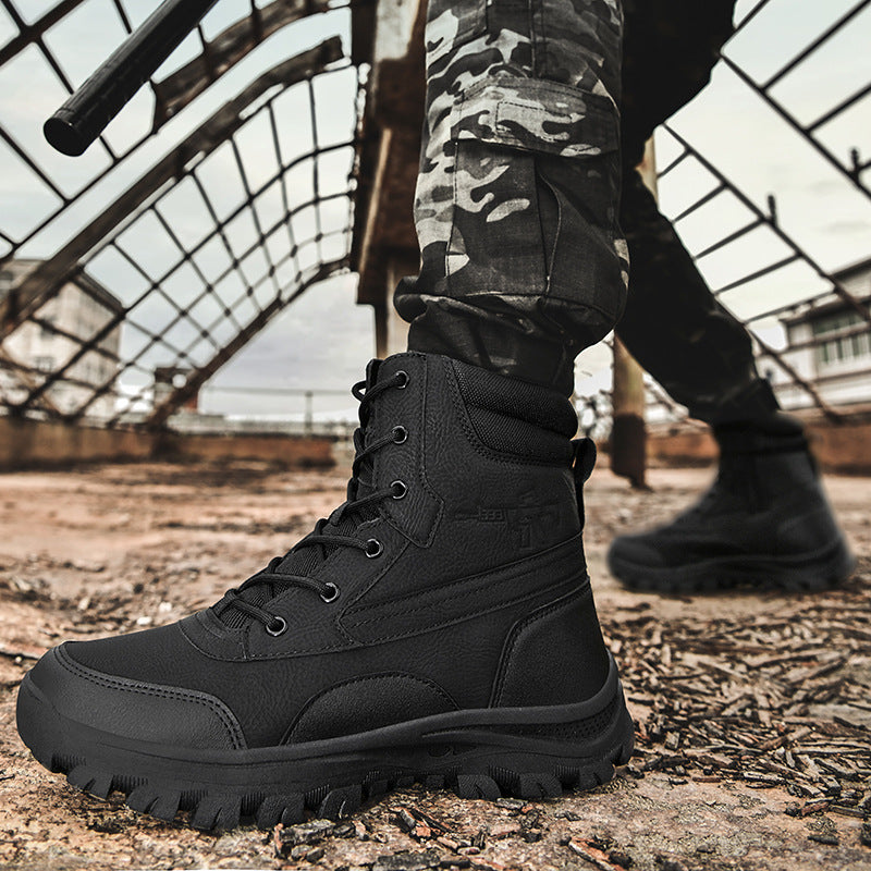 Herren Hochwertige Einsatzstiefel mit rutschfester Sohle und atmungsaktivem Design EB