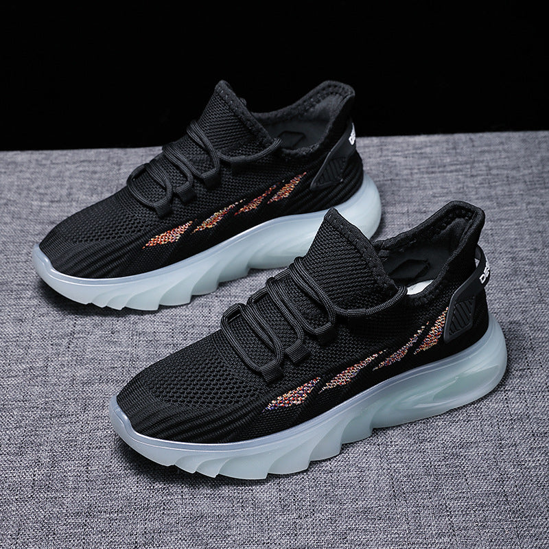 Damen Sportliche Freizeit Sneakers mit atmungsaktiver Mesh-Oberfläche und dämpfender Sohle EB