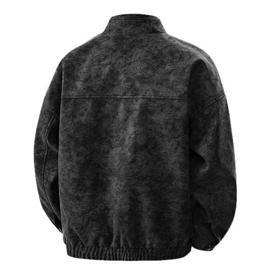 Herren Übergangsjacke mit zwei Brusttaschen und hochstehendem Kragen EB