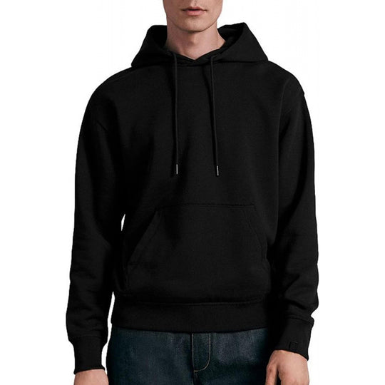 Herren nan lässiger Kapuzenpullover mit Kängurutasche, Tunnelzug und gerippten Bündchen EB