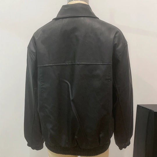 Damen lässige jacke mit elastischem Saum und praktischen Taschen EB