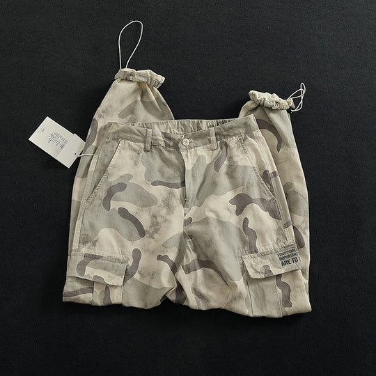 Damen Cargohose mit vielseitigen Taschen und modernem Camouflage-Design EB