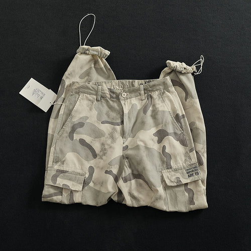 Damen Cargohose mit vielseitigen Taschen und modernem Camouflage-Design EB