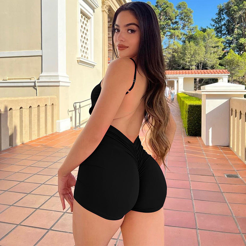 Damen Bodysuit mit schmalem Schnitt und feinen Spaghetti-Trägern EB