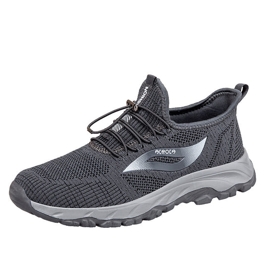 Damen Sportliche Strick Sneakers mit elastischem Schnellschnürsystem EB