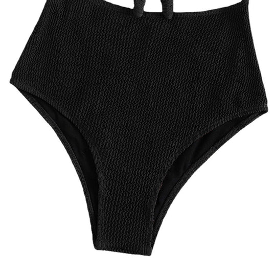 Damen Hochgeschnittener Cut-Out Badeanzug EB