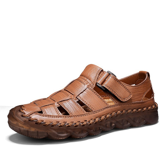 Damen Bequeme Lederfreizeitschuhe mit verstellbarem Klettverschluss EB