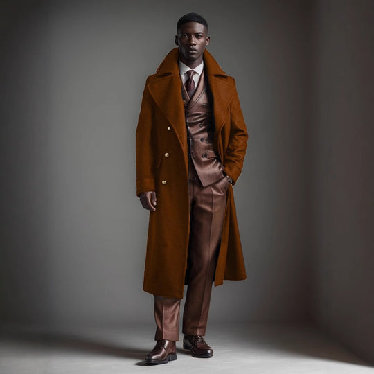 Herren eleganter Wollmantel EB