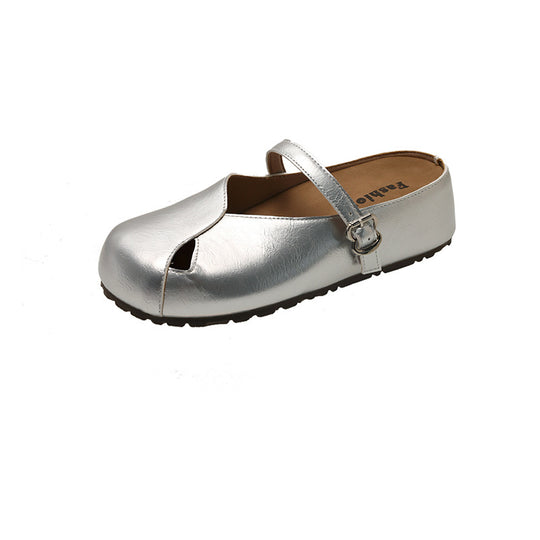 Damen Komfortable Pantoletten mit elegantem Riemen von EB