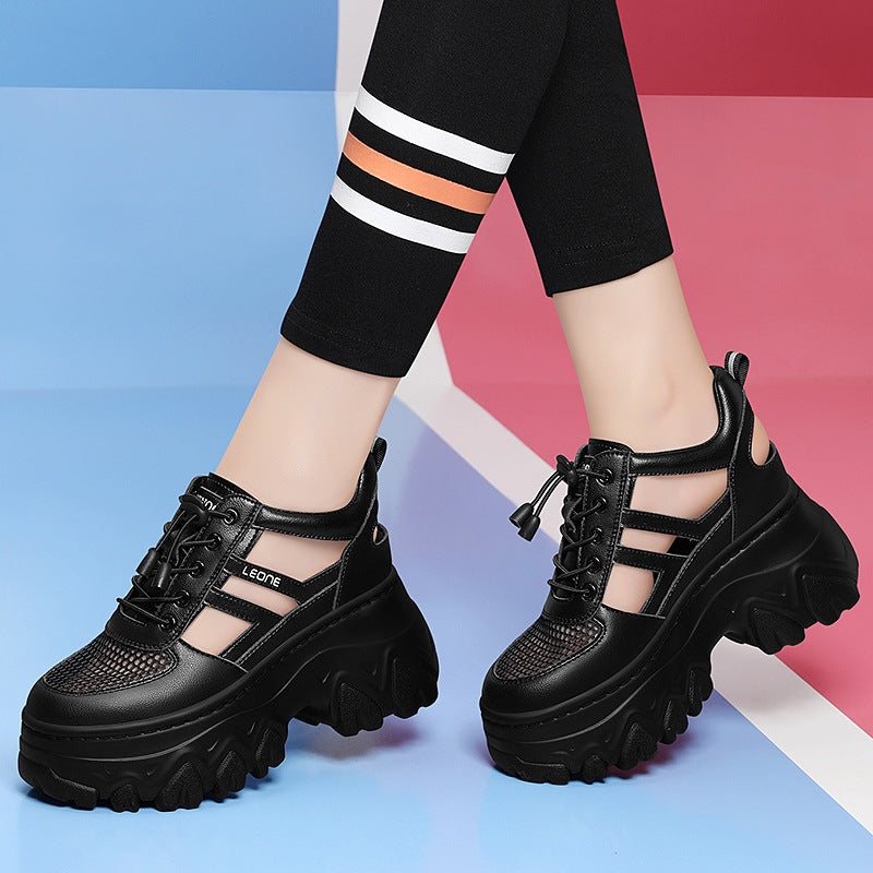 Damen trendige Plateau-Sneaker EB