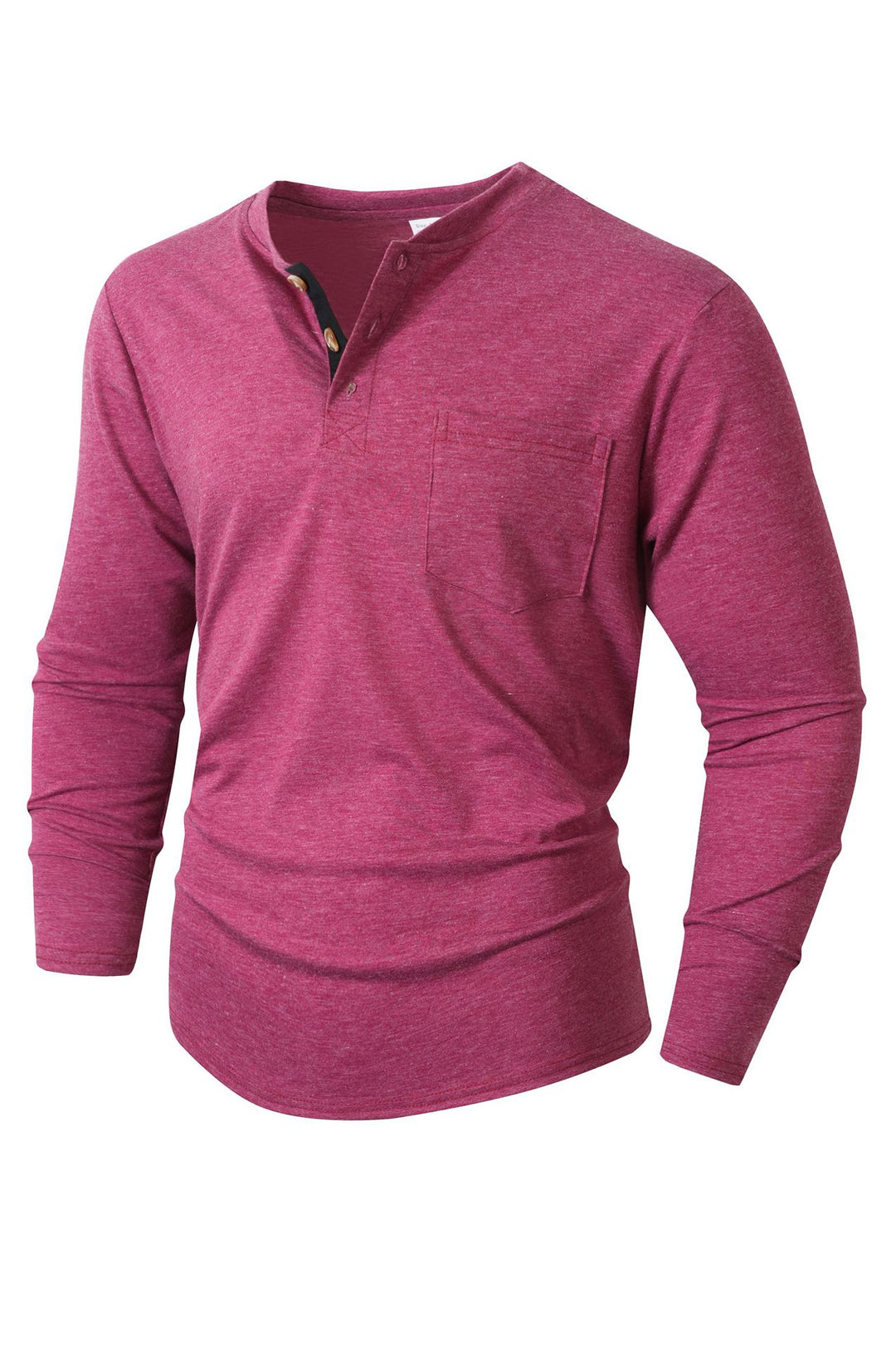 Herren langärmliges Henley-Shirt EB