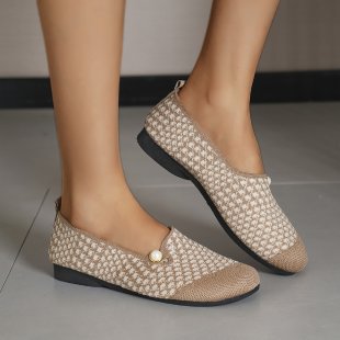 Damen Komfortable Slipper mit modischem Strukturmuster EB