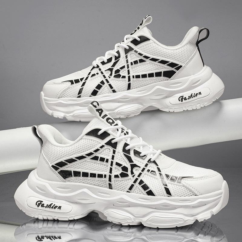 Damen Sportliche und moderne Sneaker mit atmungsaktiver Mesh-Oberfläche und dämpfender Sohle EB