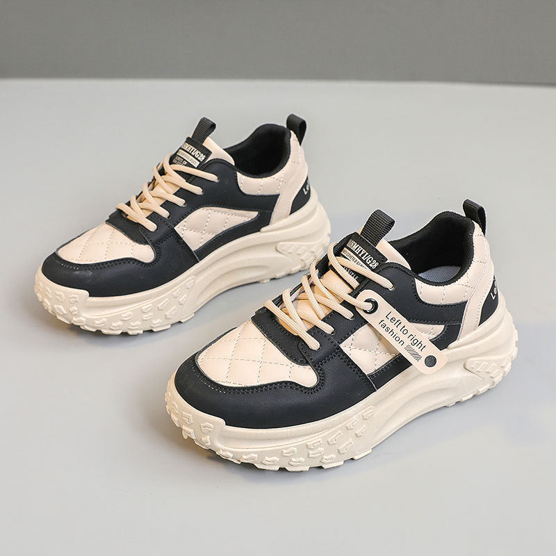 Damen Sportliche Chunky Sneakers mit gepolsterter Laufsohle EB