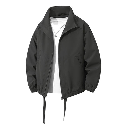 Herren leichte Freizeitjacke mit elastischen Bündchen und praktischen Taschen EB