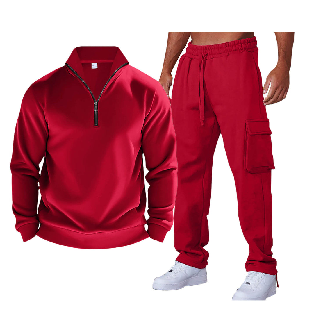 Herren Sportanzug mit praktischer Zip-Kragen und seitlichen Eingrifftaschen EB